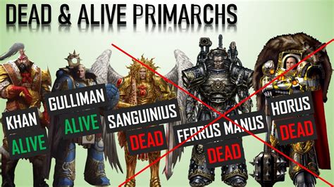 wh40k primarchs|warhammer 40k all dead primarchs.